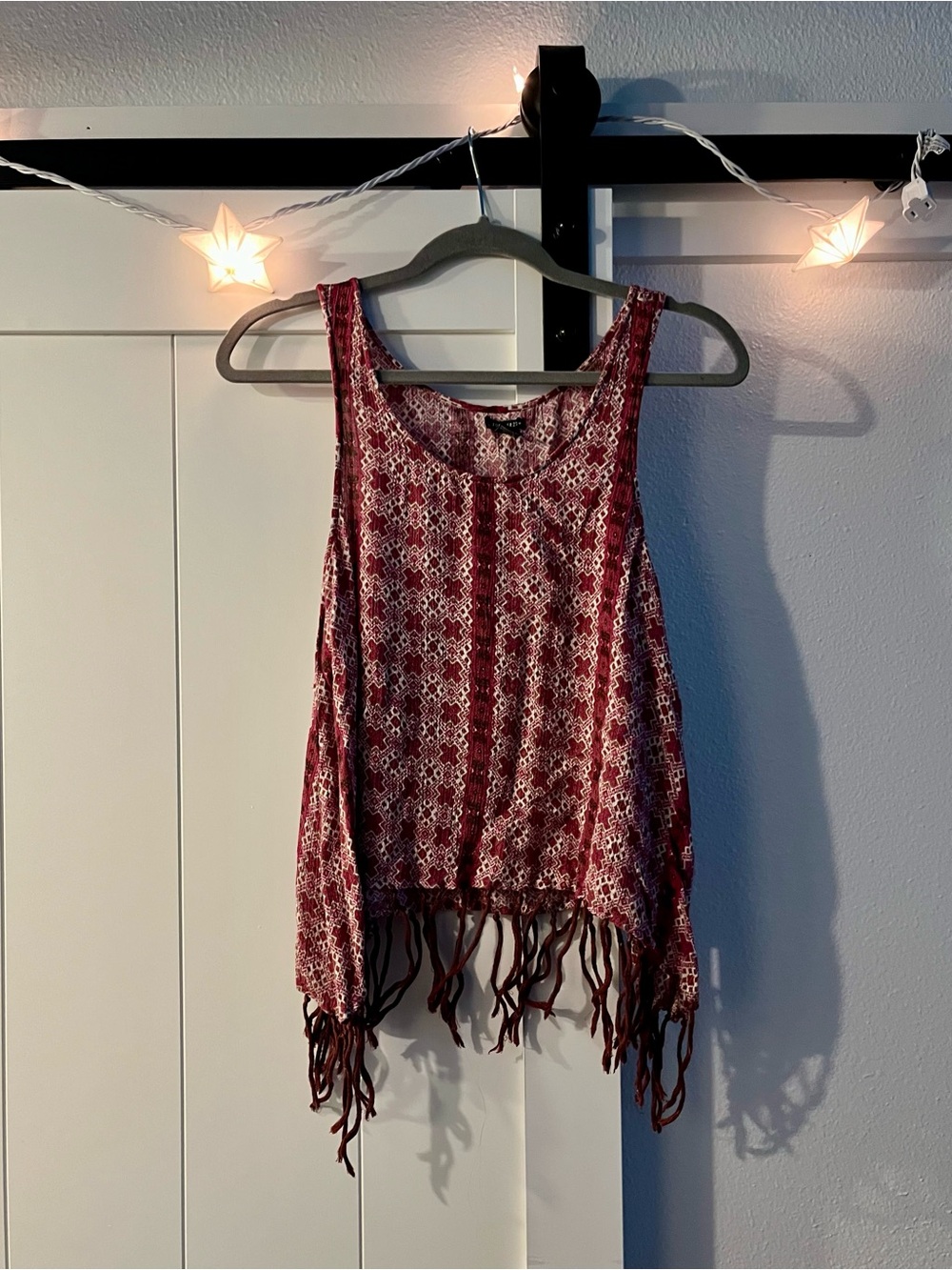 Boho Fringe Tank Top (S)